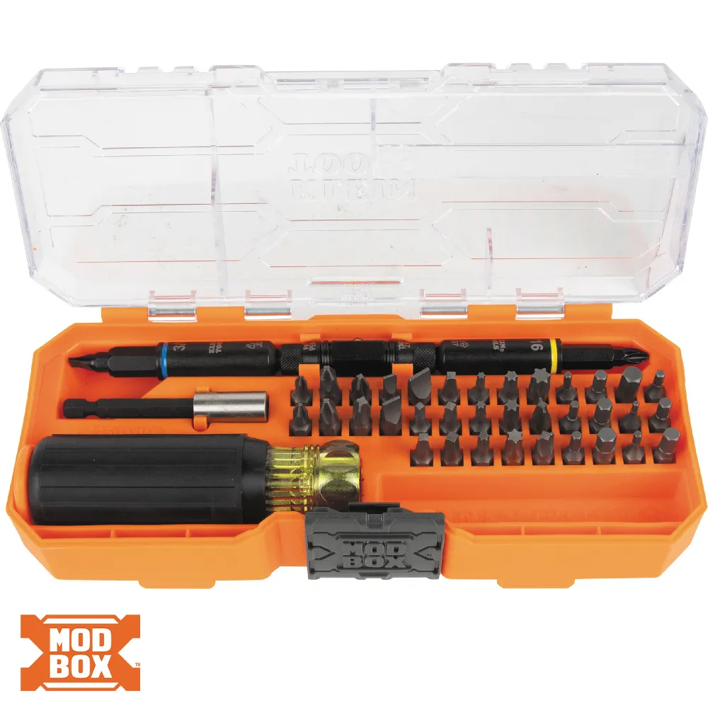 Juego de desarmadores multipunta/desarmadores de caja resistentes al impacto KNECT™, 46 piezas
